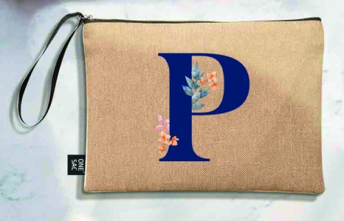 Sac à main Lettre P (Modèles variés) (25 × 18 × 1 cm)